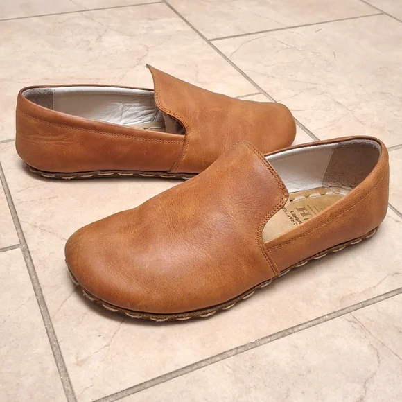 Earthing Harmony Honey Brown Leather Grounding Slip On Shoes 40 / 9 - Picture 6 of 12